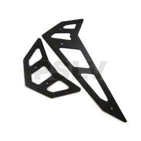 FUP-189 - FUSUNO Black G10 Horiz/Vert Fins Trex 550 